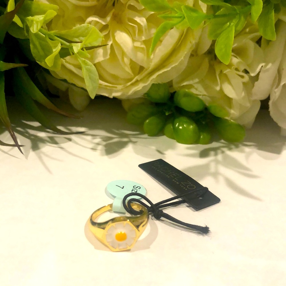 Rachel Zoe Daisy 925 Sterling silver, 18kt gold plated ring